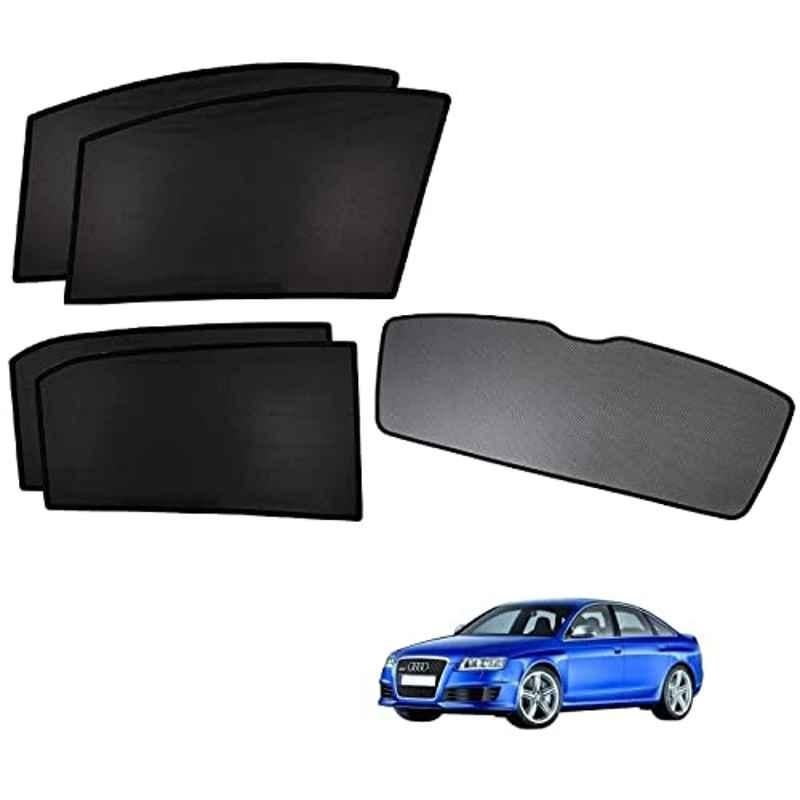 Kozdiko 5 Pcs Polyester Black Non Magnetic Window & Rear Sun Shades Set for Audi RS6