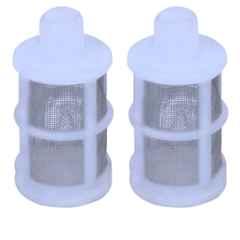 Agriansh Plastic & Stainless Steel White Water Inlet Micro Pump Filter for Diaphragm Pump Inlet Hose Pipe (Pack of 2)