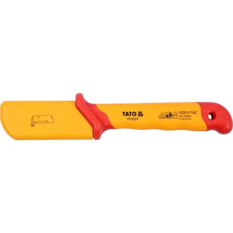 Yato 50x180mm VDE-1000V Insulated Electricians Knife, YT-21210