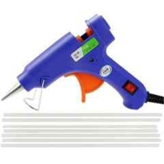 Bandook 20W Blue Glue Gun with 7 Pcs Transparent Glue Sticks