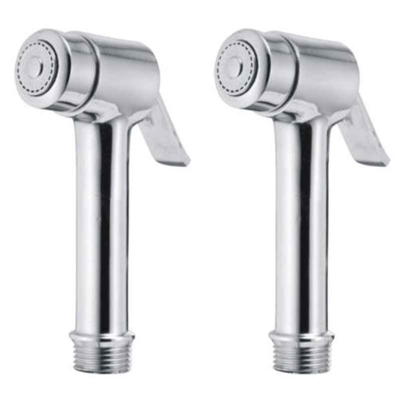 Joyway Micro Brass Chrome Finish Silver Health Faucet Head (Pack of 2)