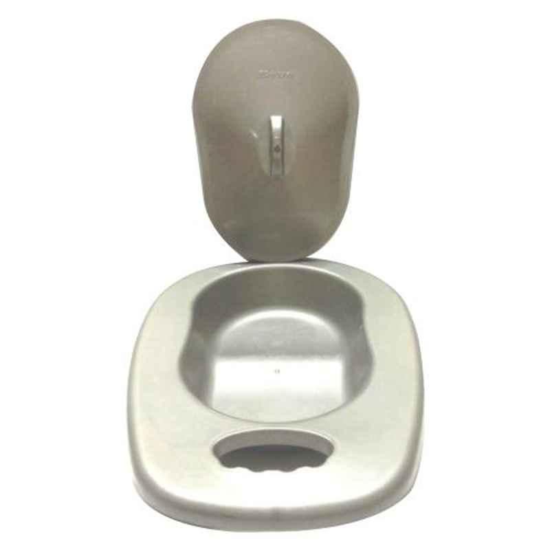 B Positive Plastic Portable Bed Pan with Lid Cap