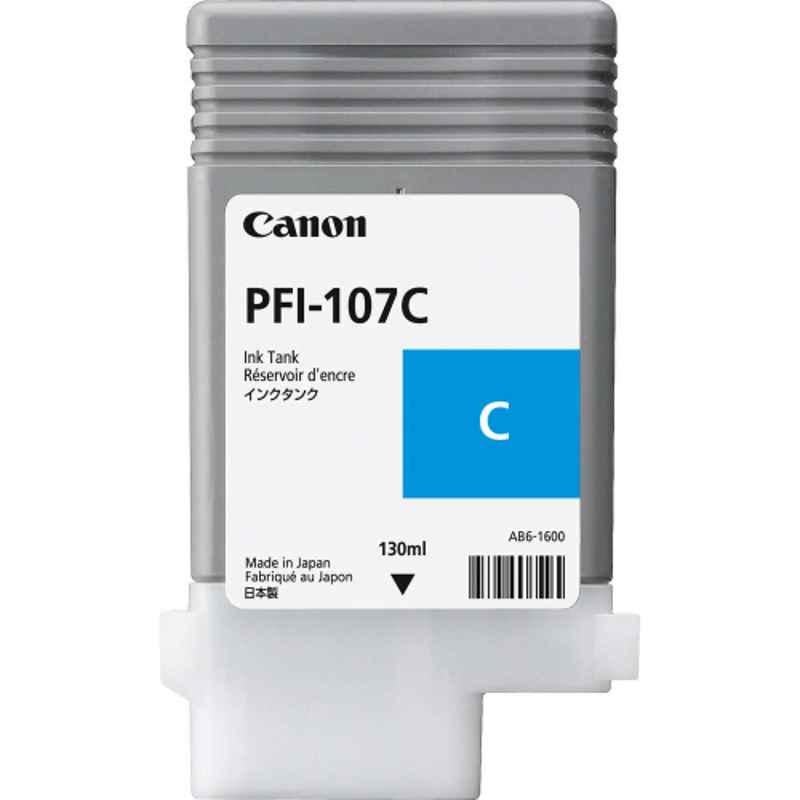 Canon PFI-107C 130ml Cyan Ink Cartridge for iPF 770 Plotter