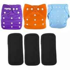 Fastgear Cotton Washable Button Strap Diaper, FG531, Size: Small