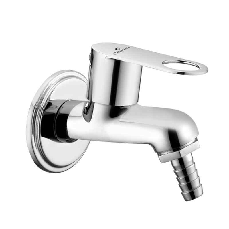 Cliquin Ornamax Brass Silver Chrome Finish Nozzle Tab for Washing Machine, Garden & Outdoor Use