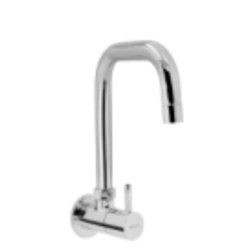 Somany Florence Brass Chrome Finish Sink Tap with Extended Swinging Spout, 272210190191