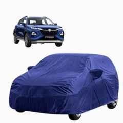 Aarex Auto Polyester Blue 100% Waterproof Car Body Cover with Mirror Pocket, Triple Stitched, Dustproof, Heat Resistant & All Weather Protection for Maruti Suzuki Fronx
