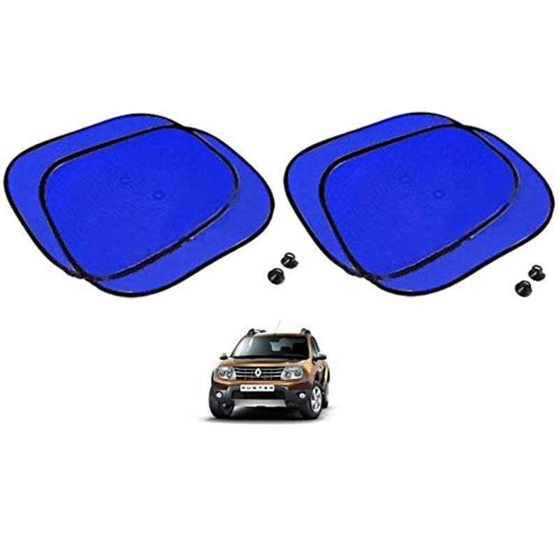 Kozdiko 4 Pcs Blue Chipkoo Car Window Sunshade Curtain Set for Renault Duster, koz_82966