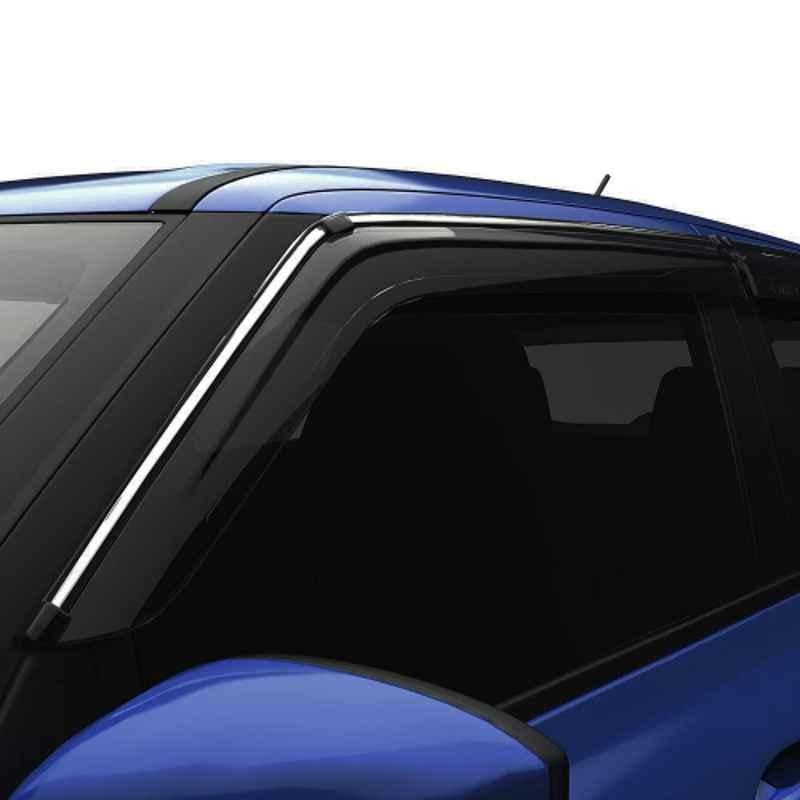 Galio GFWV-034 Silver Line 4 Pcs Wind Visor Set for Maruti Suzuki Dzire 2012-2017