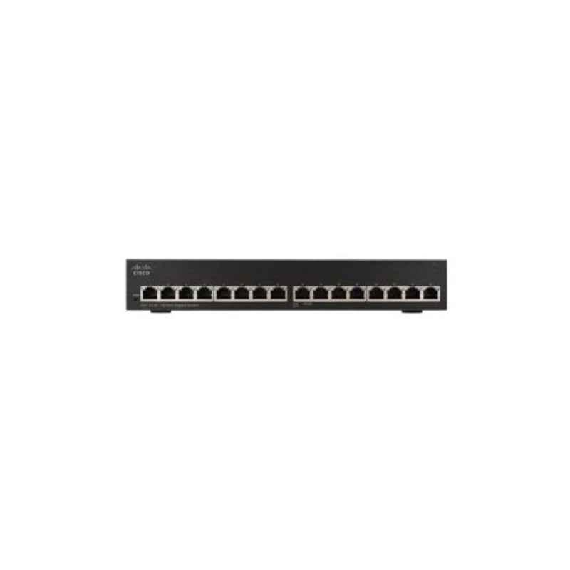 Cisco SG11016 16x10/100/1000 Gigabit Ethernet Ports Unmanaged Switch, SG11016UK