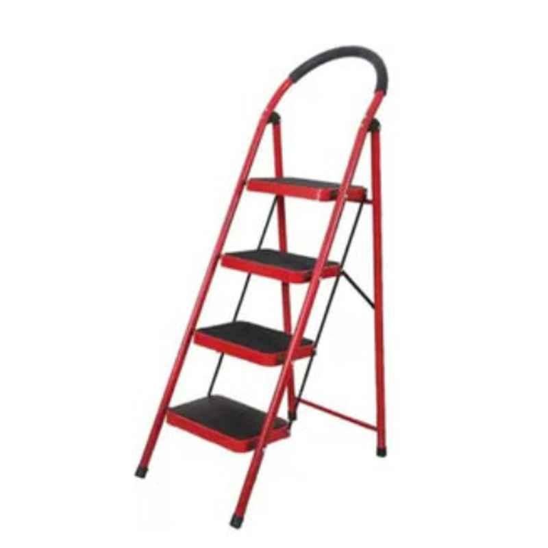 Showay 150kg Steel 4 Step Folding Wide Ladder