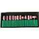 Krost Stone Shank Mounted Points Set For Dremel and Other Rotary Tools (Pink)