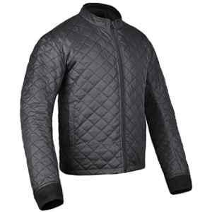AllExtreme Black Winter Liner Full Sleeved Riding Jacket with Quilted Water Resistant & Windbreaker, Size: 5XL