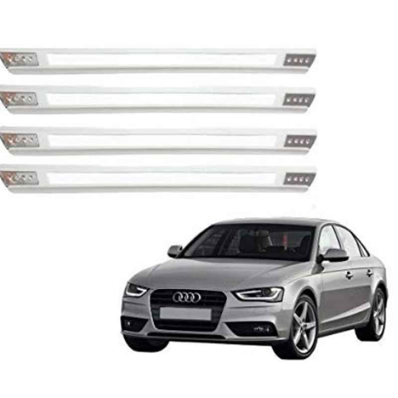 Kozdiko 4 Pcs Designer White Dotted Bumper Protector Set for Audi A4