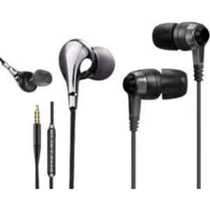 Tiitan S10 Black Wired Earphones & S11 Wired Headset with Mic Combo