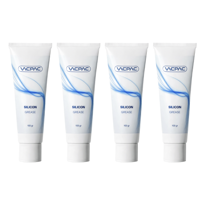 VAC PAC 100g High-Performance Lubricant Silicone Grease for Sealing, Protecting & Lubricating (Pack of 4)