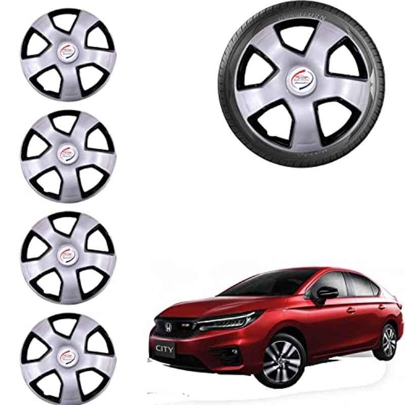Auto Pearl 4 Pcs 15 inch ABS Grey Car Wheel Cover Set for Honda City 2020