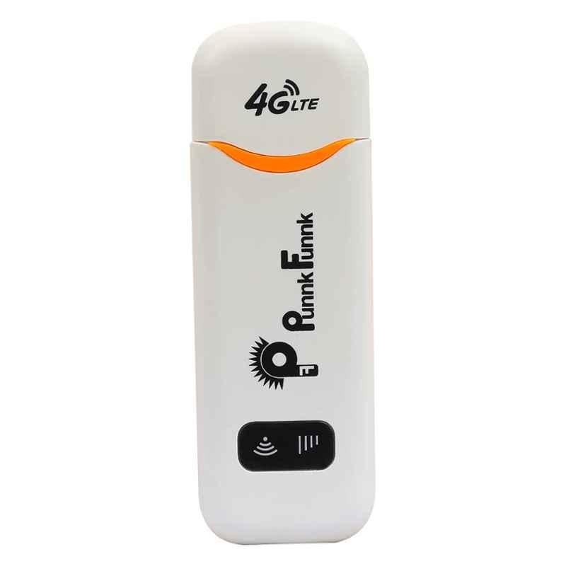 Punnk Funnk 4G LTE WiFi White USB Dongle Stick with All SIM Network Support, T708