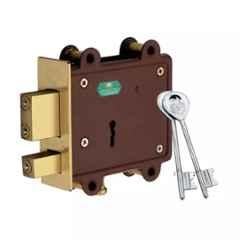 Harrison 108x87x27mm Iron Godown Lock for Main Door, LATCH/2T/PC 0238