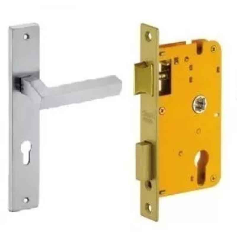 Dorset HL Series Nero 8 inch Stainless Steel Door Handle Lock Set with Mortise Latch