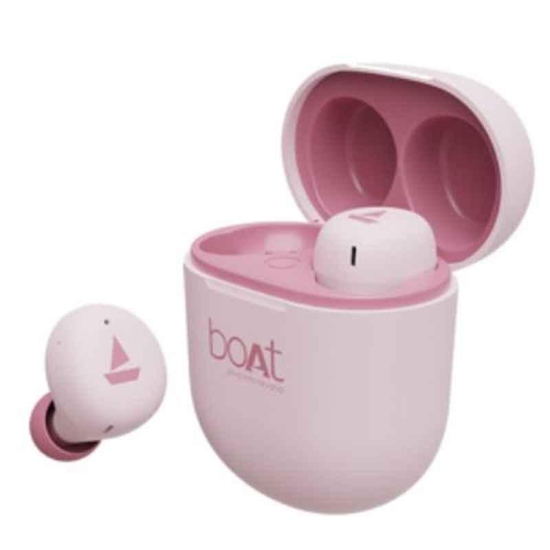 Buy boAt Airdopes 381 Pink Bluetooth Earbuds with Mic Online At