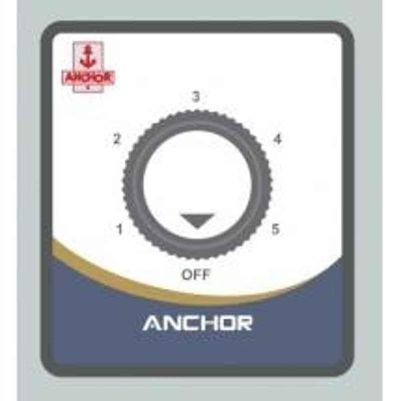 Anchor Penta 650W White Supreme Metallic Flush Dimmer, 8567, (Pack of 10)