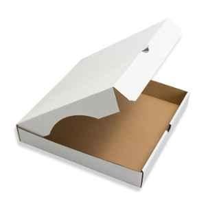 Divatos 7 inch Kraft Paper White Corrugated Disposable Pizza Box, DIKB7INW (Pack of 25)