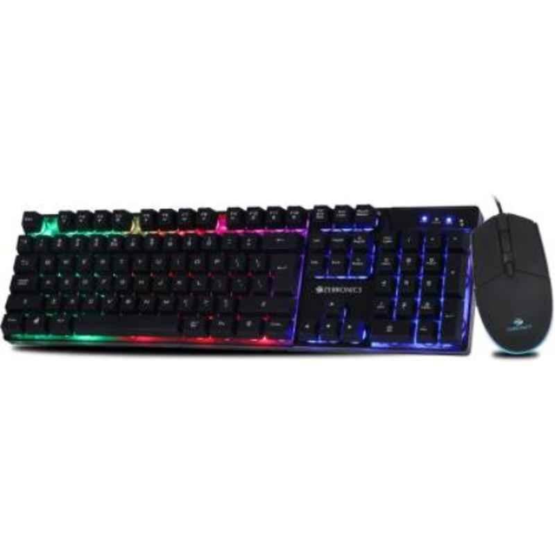 Zebronics Zeb-War 104 Keys Black Gaming Keyboard & Mouse Combo