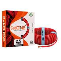 CabONE 2.5 Sqmm Red FR PVC Multi Strand Electrical Wire, CabONE019, Length: 90m