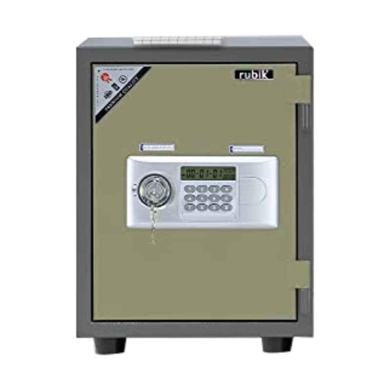 Rubik 42kg Stainless Steel & Plastic Beige Fire Safety Box, RBMF42KGD-BE