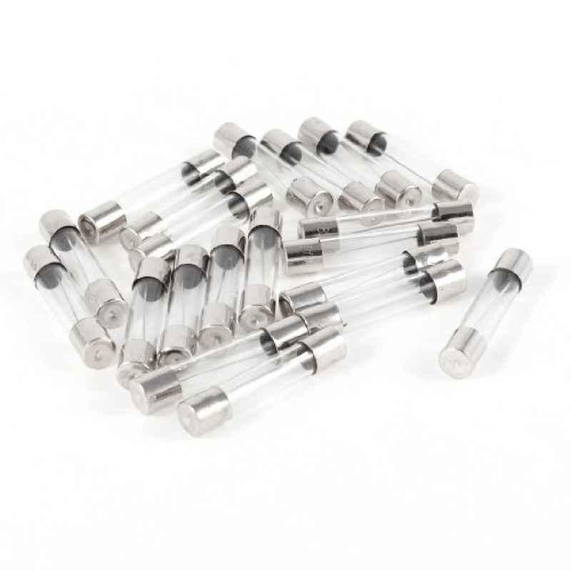 Uxcell 15A 250V 6x30mm Glass Fast Blow Tube Fuse (Pack of 20)