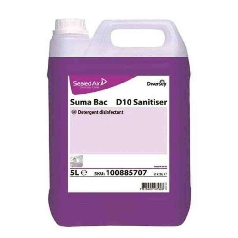 Diversey Suma Bac 5L D10 Detergent Disinfectant Sanitiser, 100885707