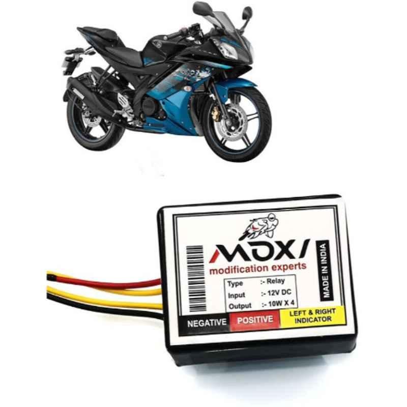 Auto Pearl 12V Black Front & Rear Flasher Indicator Light for YZF R15 Ver 2.0