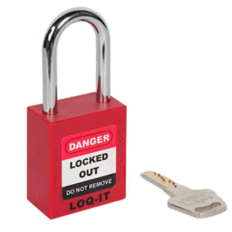 LOQ-IT 20mm Nylon Red Safety Lockout Padlock, PD-LQRDKDS38