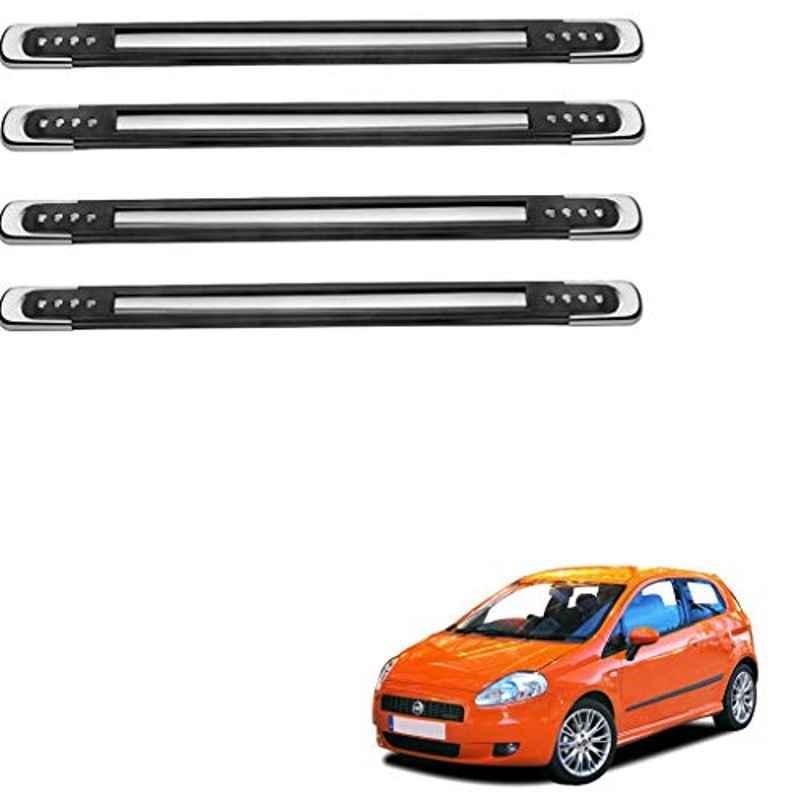 Kozdiko 4 Pcs Designer Black Bumper Protector Set for Fiat Grand Punto, Koz-66168