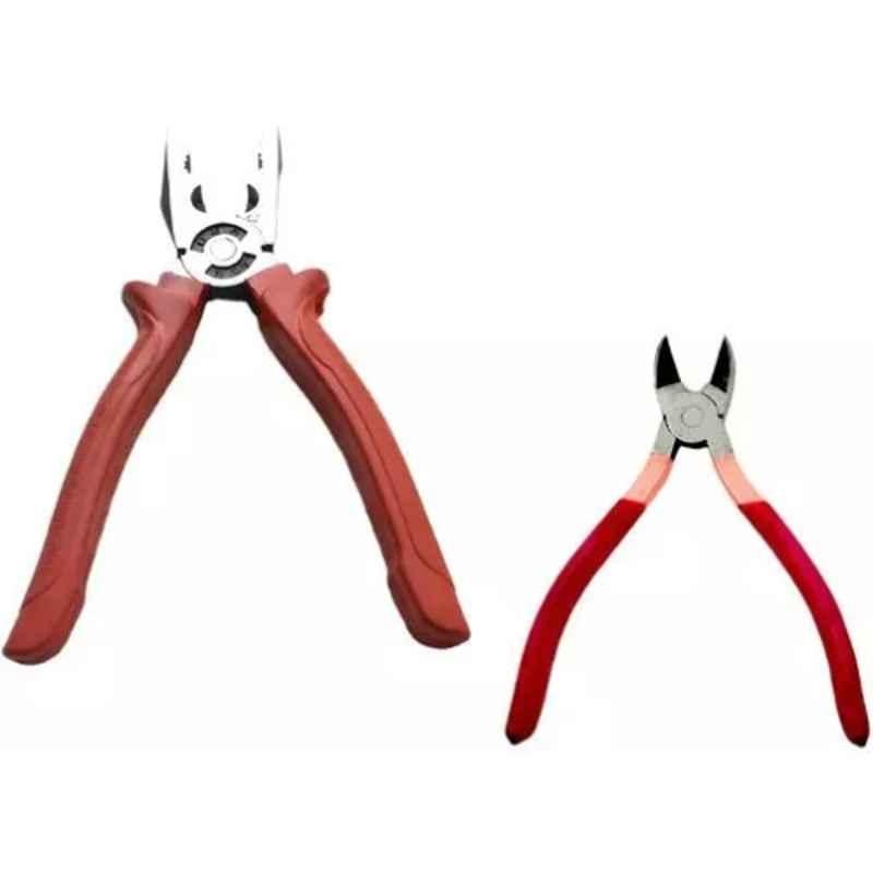 Sky Blue 2 Pcs 7.8 inch Lineman Plier Combo, SBE_PLIER_COMBO_MOD_01139