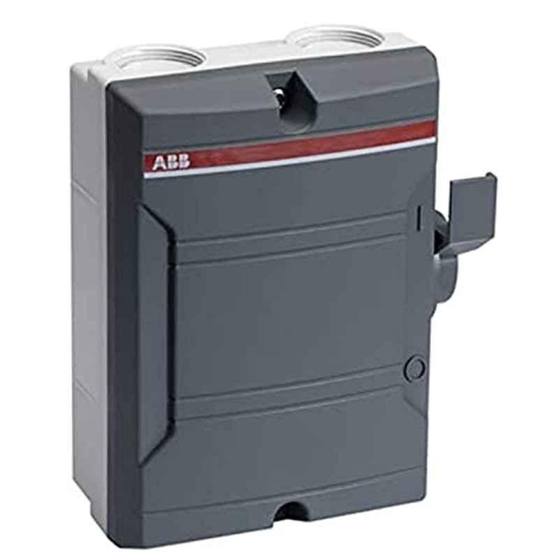 ABB 40A 3 Pole Plastic Grey Weatherproof Enclosed Isolator, BW340TPN