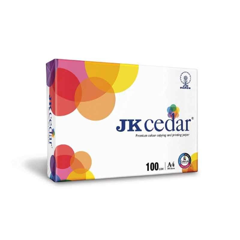 JK Cedar 500 Sheets 100 GSM A4 Copier Paper, SE-022 (Pack of 5)