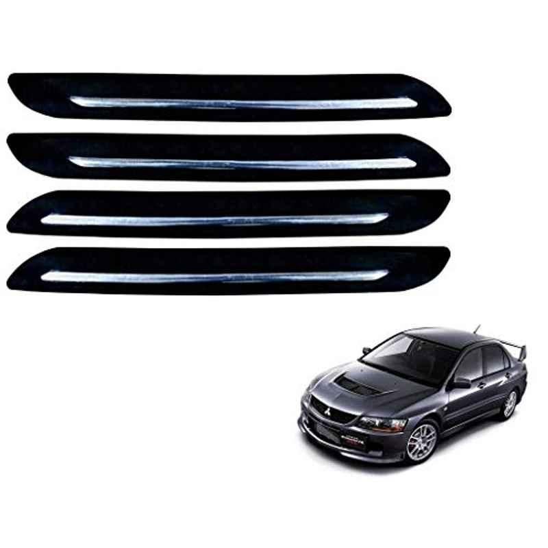 Kozdiko 4 Pcs Single Chrome Bumper Protector Set for Mitsubishi Lancer