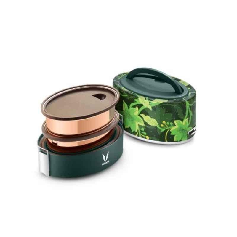 Vaya Tyffyn Floral 600ml Stainless Steel Lunch Box