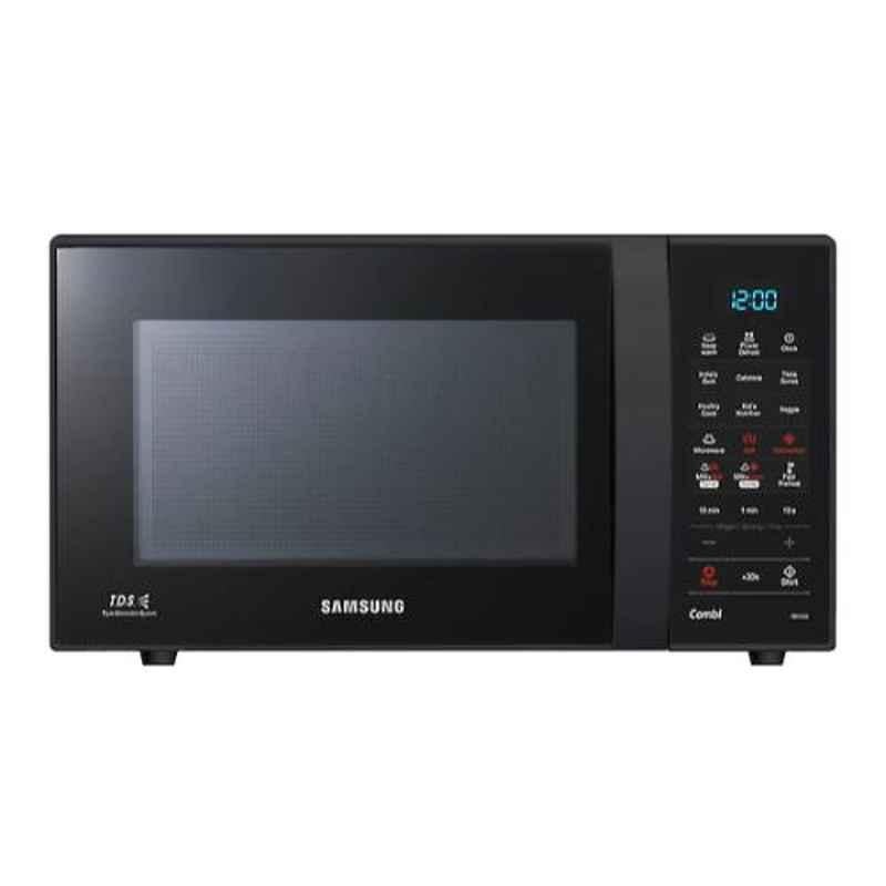 Samsung 21L 1200W Full Black Convection Microwave Oven, CE73JD-B