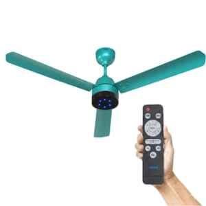 Xuga Aether F7T 28W 380rpm 3 Blade Teal Dual BLDC Ceiling Fan with 5 Years on Warranty, Sweep: 1200mm