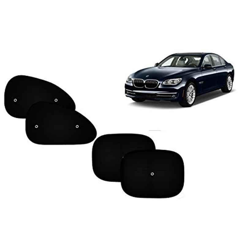 Auto Pearl 4 Pcs PVC & Mesh Black Window Side Sun Shade Set for BMW 7 Series