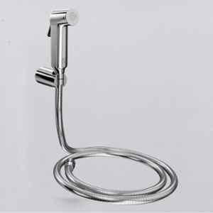 RN PTMT Silver Chrome Finish Health Faucet with Hope Pipe & Wall Holder for Toilet Cleaning, RNHF5522SS