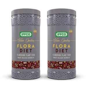 IFFCO Urban Gardens 1kg Flora Diet Flowering Plant Food Smart-Release Granules Fertilizer (Pack of 2)