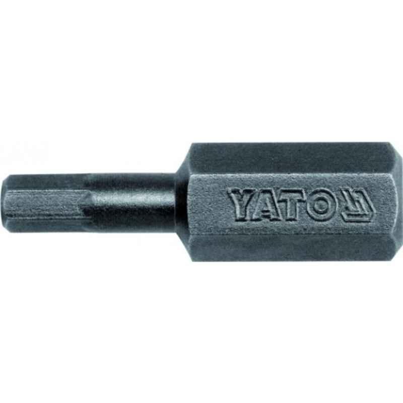 Yato 50 Pcs 6x8x30mm AISI S2 Hex Impact Screwdriver Bit Box, YT-7921
