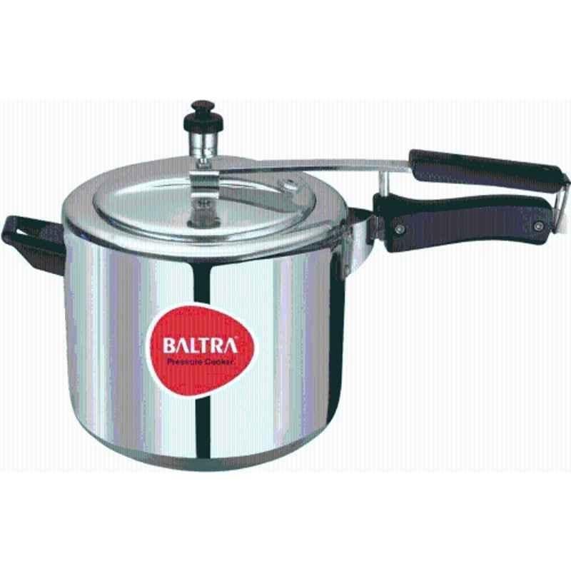 Baltra Stella 5 Litre Aluminium Silver Inner Lid Induction Base Pressure Cooker, BPI-102
