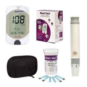 Smart Care GM01-A Blood Glucose Meter Kit with 10 Test Strips & Lancets