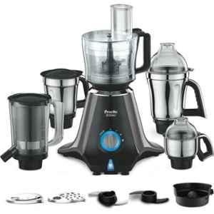 Preethi Zodiac 750W Black & Light Grey Juicer Mixer Grinder with 5 Jars, MG-218