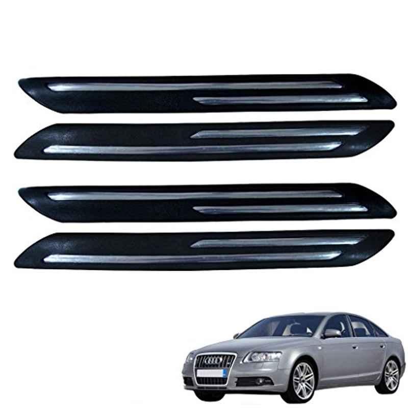 Kozdiko 4 Pcs Double Chrome Bumper Protector Set for Audi A6
